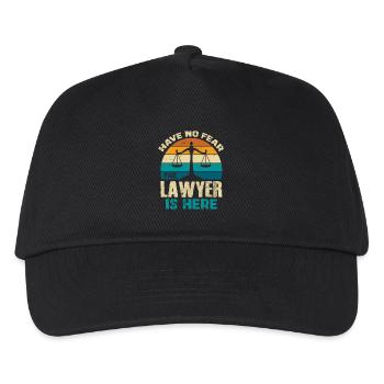 No need to be afraid The lawyer here - Kids’ Baseball Cap - black - Front