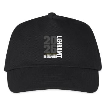 1st State Examination Teacher Training 2026 - Kids’ Baseball Cap - black - Front