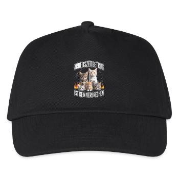 Arbeitszeitbetrug Ist Kein Verbrechen Y2K Bootleg - Kinder Basecap - Schwarz - Vorne