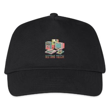 Technique rétro - Casquette de baseball Enfant - noir - Devant
