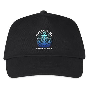 POEL MER BALTIQUE ENFIN VACANCES Plaisir - Casquette de baseball Enfant - noir - Devant