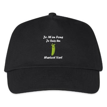 haricot vert - Casquette de baseball Enfant - noir - Devant
