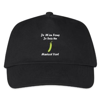 haricot vert - Casquette de baseball Enfant - noir - Devant
