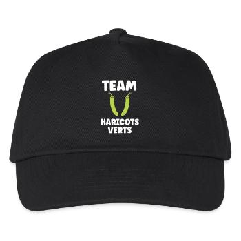 haricot vert - Casquette de baseball Enfant - noir - Devant