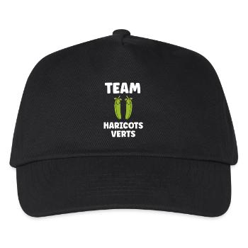 haricot vert - Casquette de baseball Enfant - noir - Devant