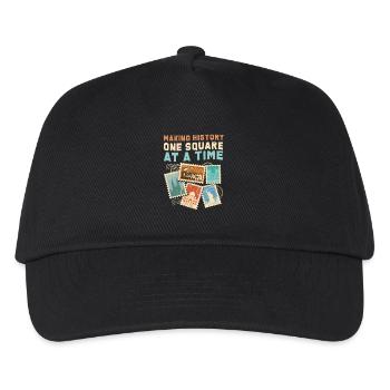 Stamps Philatelist Stamp Collection - Kids’ Baseball Cap - black - Front