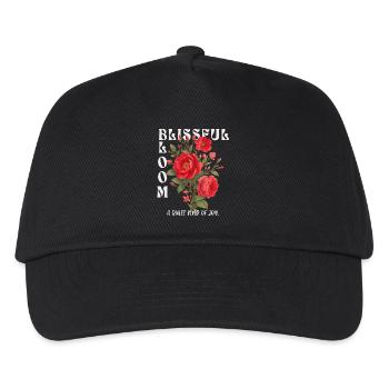 Blissful Bloom – Peace & Beauty Combined - Kids’ Baseball Cap - black - Front