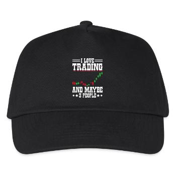Stock Exchange Crypto Stock Market Trader Investor - Kids’ Baseball Cap - black - Front