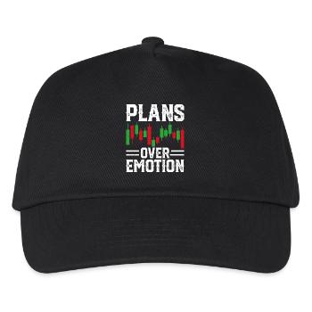 Stock Exchange Trading Crypto Stock Market Chart - Kids’ Baseball Cap - black - Front