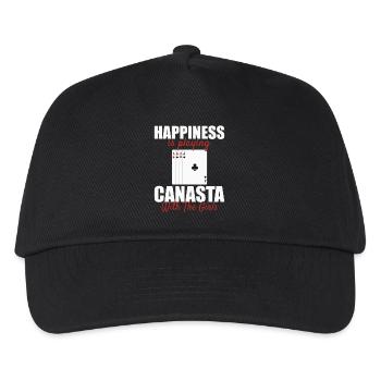 Canasta Luck: Playing cards with the girls - Kids’ Baseball Cap - black - Front