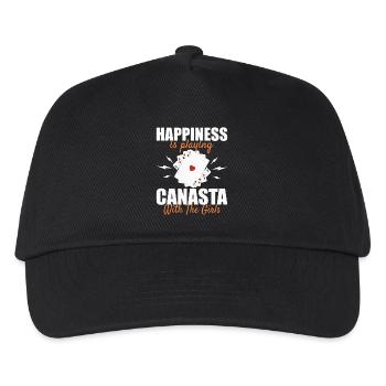 Canasta Luck: Playing cards with the girls - Kids’ Baseball Cap - black - Front