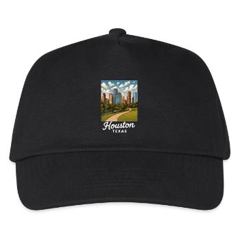 Houston Texas - Kinder Basecap - Schwarz - Vorne