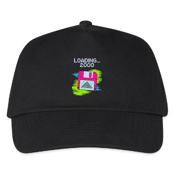 Disquette Nostalgie 2000 - Casquette de baseball Enfant - noir - Devant