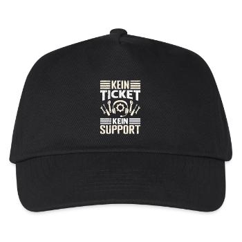 Nerd Computer PAS DE TICKET PAS DE SUPPORT DRÔLE - Casquette de baseball Enfant - noir - Devant