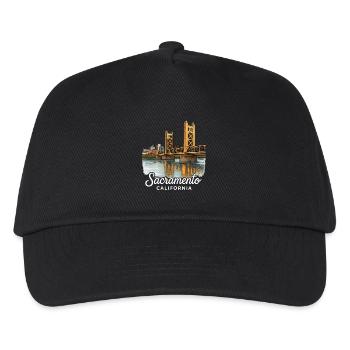 Sacramento Kalifornien - Kinder Basecap - Schwarz - Vorne