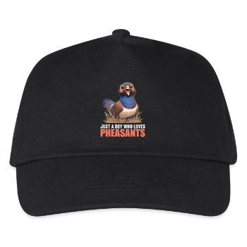 Fasane Fasan - Kinder Basecap - Schwarz - Vorne
