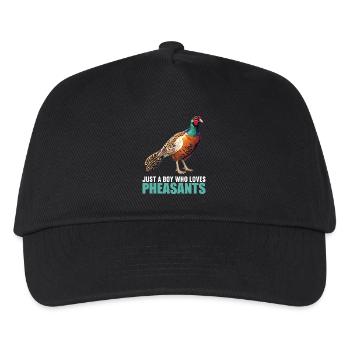Fasane Fasan - Kinder Basecap - Schwarz - Vorne