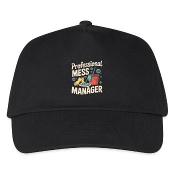 Professionelle Chaos-Managerin - Kinder Basecap - Schwarz - Vorne