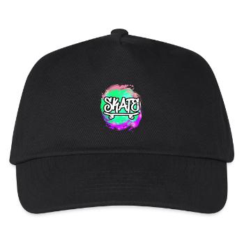 skateboard skate - Kids’ Baseball Cap - black - Front
