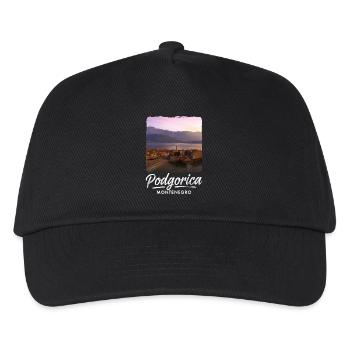Podgorica Montenegro - Kids’ Baseball Cap - black - Front