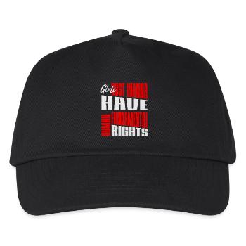 Frauenrechte Fundamental rights Layout - Kinder Basecap - Schwarz - Vorne