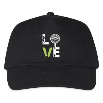 Golf - Kinder Basecap - Schwarz - Vorne