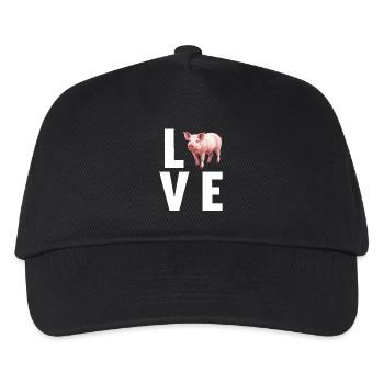 Cochon Cochon - Casquette de baseball Enfant - noir - Devant