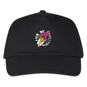 Kiss me - Kinder Basecap - Schwarz - Vorne