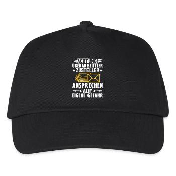 Postmen ATTENTION OVERWORKED DELIVERY STAFF - Kids’ Baseball Cap - black - Front