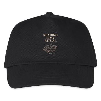 Bücherhafter, Gemütlicher - Kinder Basecap - Schwarz - Vorne