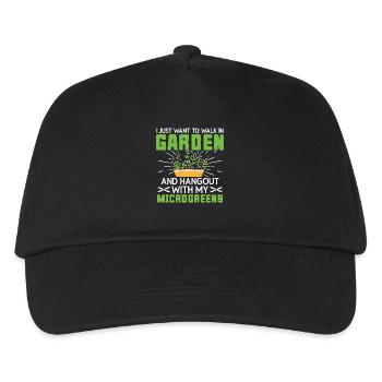  Microgreens Growing Kit Gardener Supplies Sprout - Kids’ Baseball Cap - black - Front