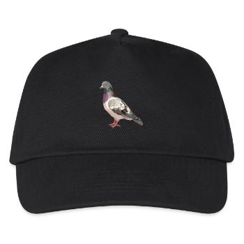 Tauben Taube - Kinder Basecap - Schwarz - Vorne