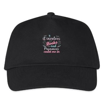 Livres & Pastel de pyjamas - Casquette de baseball Enfant - noir - Devant