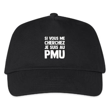 Humor PMU Funny Bar Bistrot Turfiste Turf Bet - Kids’ Baseball Cap - black - Front