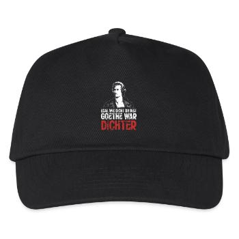 Egal wie dicht du bist - Goethe war Dichter - Kinder Basecap - Schwarz - Vorne