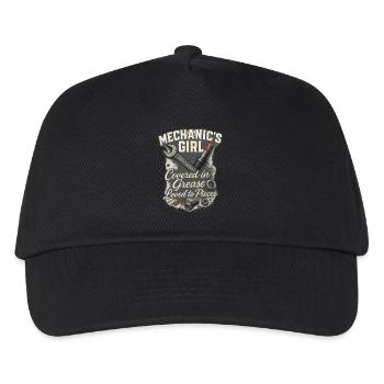 Mécanicienne : Aimer avec la graisse - Casquette de baseball Enfant - noir - Devant