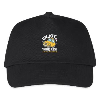 Taxi Taxifahrer - Kinder Basecap - Schwarz - Vorne