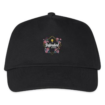 Promoted 2026 - Kids’ Baseball Cap - black - Front