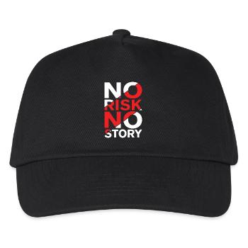 No Risk No Story - Kids’ Baseball Cap - black - Front