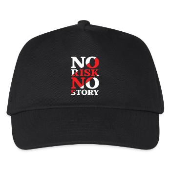 No Risk No Story - Kids’ Baseball Cap - black - Front