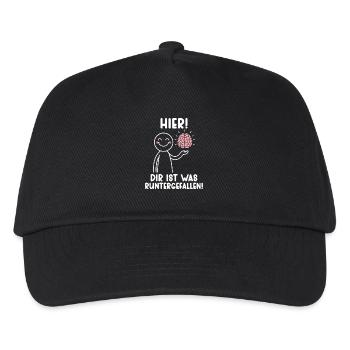 Ici, tu es tombé avec un ton sarcastique - Casquette de baseball Enfant - noir - Devant