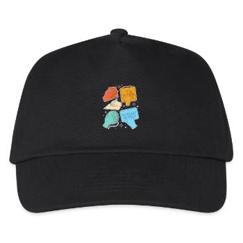 SLP Sign Language AAC Communication - Kids’ Baseball Cap - black - Front