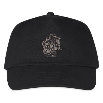 Cooler Line Dance Großvater - Kinder Basecap - Schwarz - Vorne