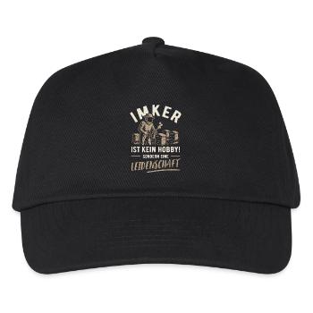 Beekeeper | Not a hobby but a passion - Kids’ Baseball Cap - black - Front