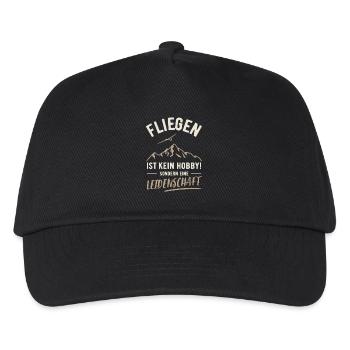 Flying | Not a hobby but a passion - Kids’ Baseball Cap - black - Front