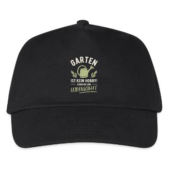 Garden | Not a hobby but a passion - Kids’ Baseball Cap - black - Front
