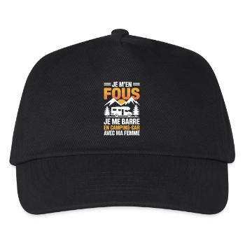 I'm crazy I'm going out in a motorhome Humor - Kids’ Baseball Cap - black - Front