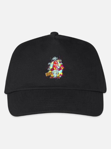 KREATIV WICHTEL Dab Graffiti Künstler XMas  - Kinder Basecap - Schwarz