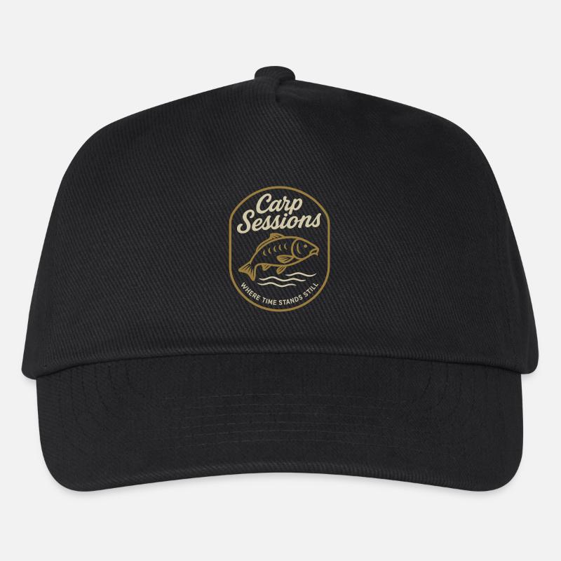 Des sessions de carpe où le temps s’arrête - Casquette de baseball Enfant - noir