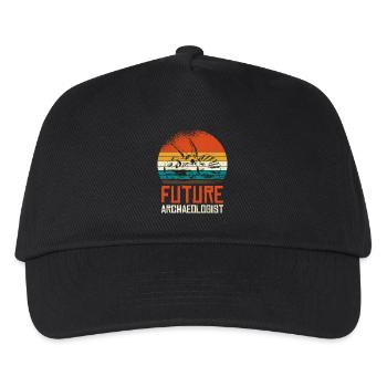 Futur Archäologe Fossil Skull - Kinder Basecap - Schwarz - Vorne
